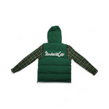 Hybrid Puffer Flannel Jacket (Forest Green)