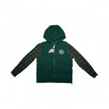 Hybrid Puffer Flannel Jacket (Forest Green)