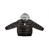 Repeater Logo Faux Leather Jacket (Black)