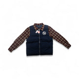Hybrid Puffer Flannel Jacket (Navy)