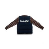 Hybrid Puffer Flannel Jacket (Navy)