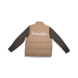 Hybrid Puffer Flannel Jacket (Beige)